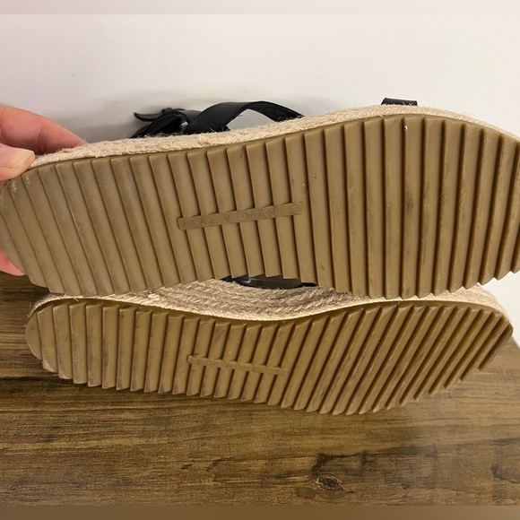 Zara Black Jute Espadrille Sandals, Women’s Size EU 40 - Picture 8 of 12